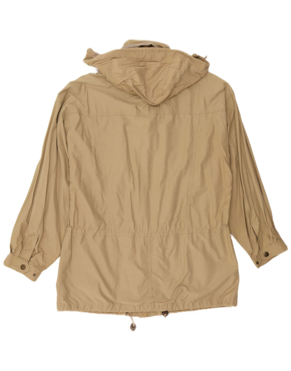 Camel Mens Hooded Utility Jacket UK 42 XL Beige Cotton