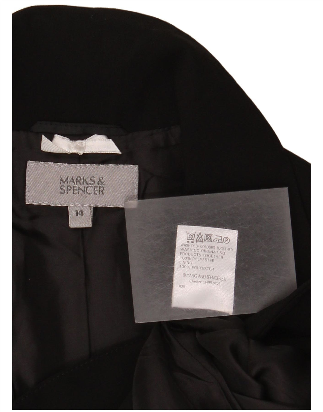 Marks & Spencer Γυναικείο Μπουφάν Blazer UK 14 Μεσαίου Μαύρου Πολυεστέρα