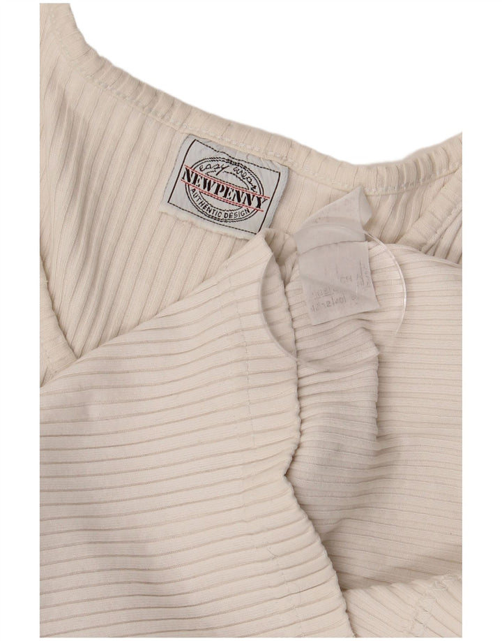 Γυναικείο τοπ Newpenny μακρυμάνικο UK 12 Medium White