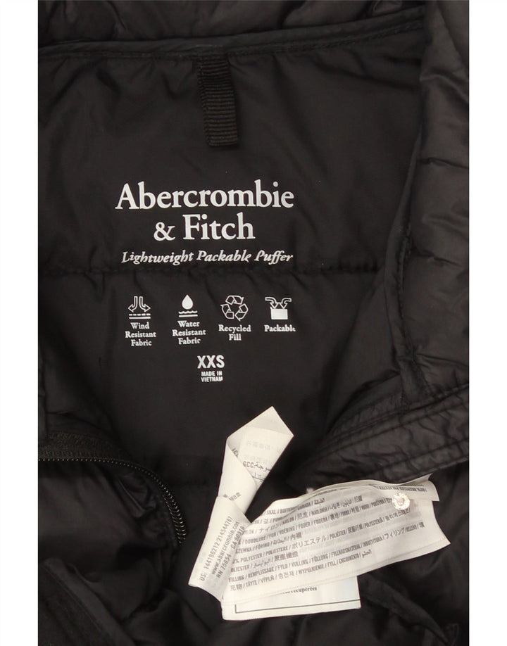 Abercrombie & Fitch γυναικείο μπουφάν με επένδυση UK 2 2XS μαύρο πολυεστέρα
