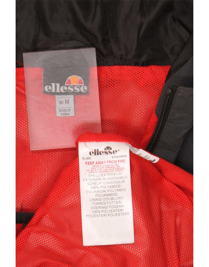 Ellesse Ανδρικό μπουφάν βροχής με κουκούλα UK 38 Medium Grey Polyamide