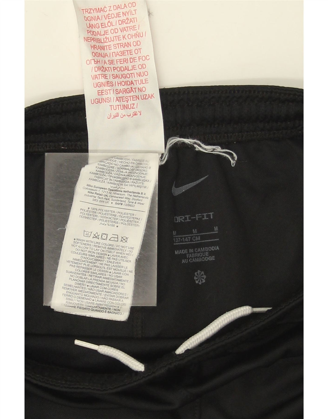 Αθλητικό σορτς Nike Boys Dri Fit 10-11 ετών μεσαίο μαύρο πολυεστέρα