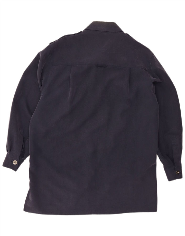 Γυναικείο παλτό Jaeger UK 14 Medium Navy Blue Modal