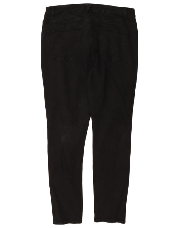 Crew Clothing Γυναικεία Skinny Jeans UK 14 Large W34 L30 Μαύρο βαμβακερό