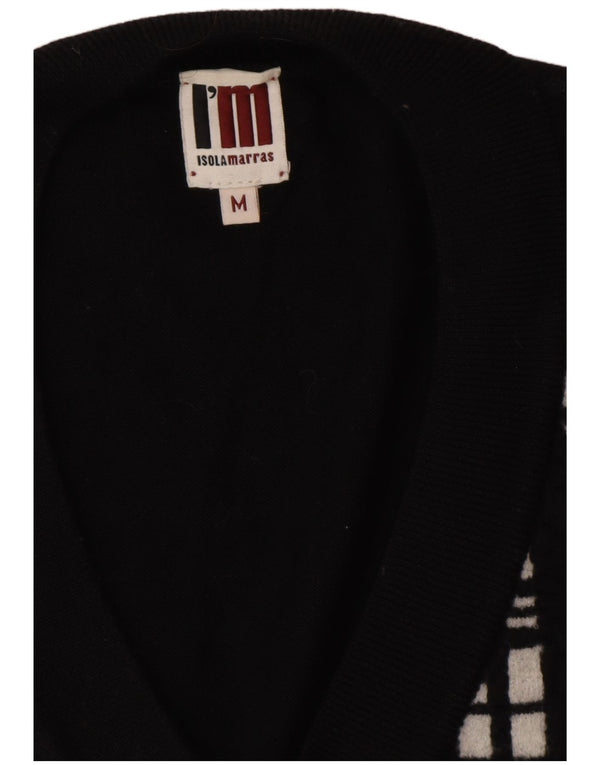 I'm ISOLA MARRAS Γυναικείο γιλέκο Longline Tank Top UK 14 Medium Μαύρο ριγέ