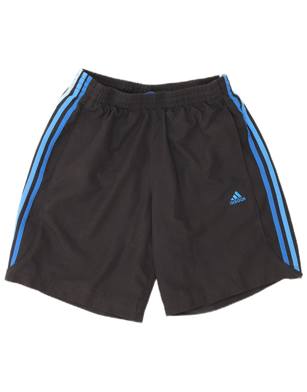 Ανδρικό σορτς Adidas Climalite από μεσαίο μαύρο πολυεστέρα