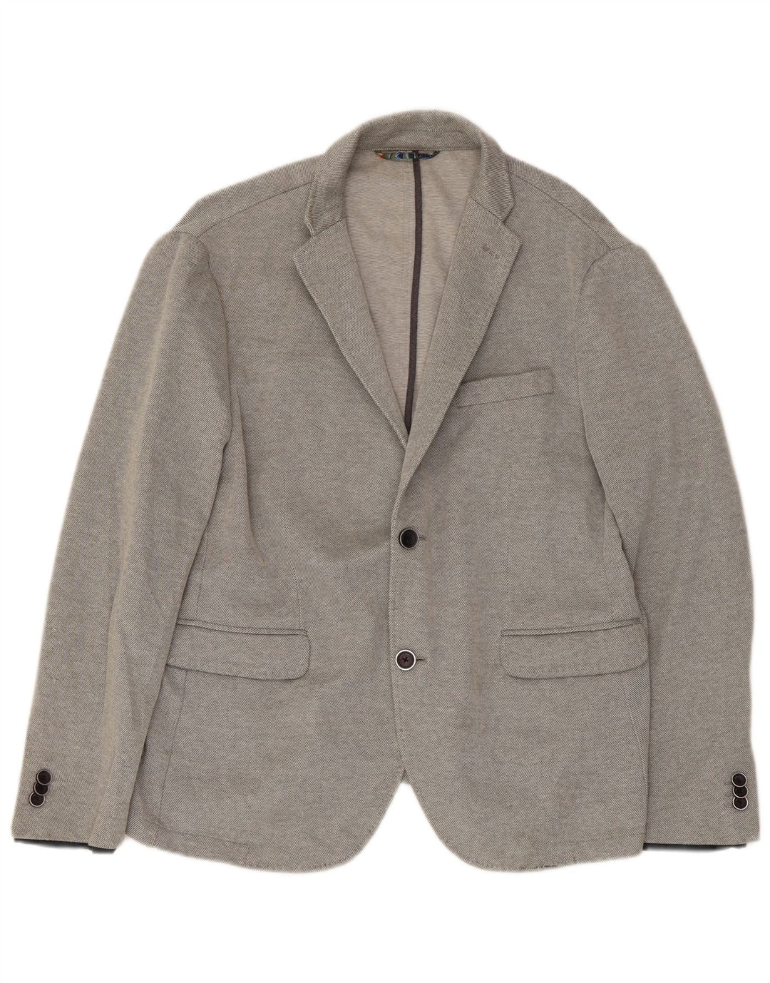 Zara Ανδρικό μπουφάν σακάκι με 2 κουμπιά EU 56 XL Γκρι Πολυεστέρας