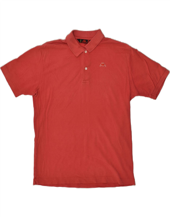 KAPPA Mens Polo Shirt Large Red Cotton | Vintage Kappa | Thrift | Second-Hand Kappa | Used Clothing | Messina Hembry 