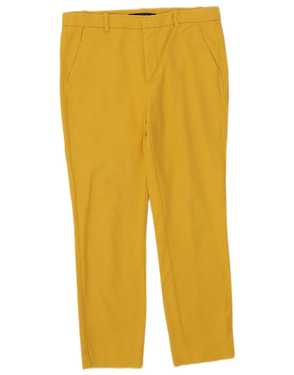 Zara Γυναικείο Slim Suit Παντελόνι EU 38 Small W28 L25 Κίτρινο