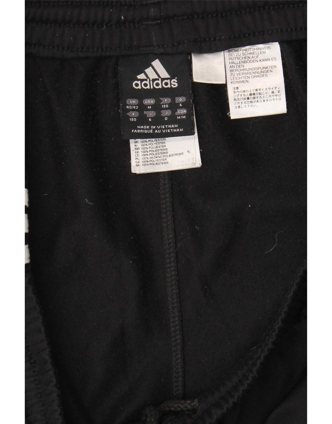 Ανδρική φόρμα Adidas Παντελόνι Joggers UK 40/42 Μεσαίο μαύρο πολυεστέρα