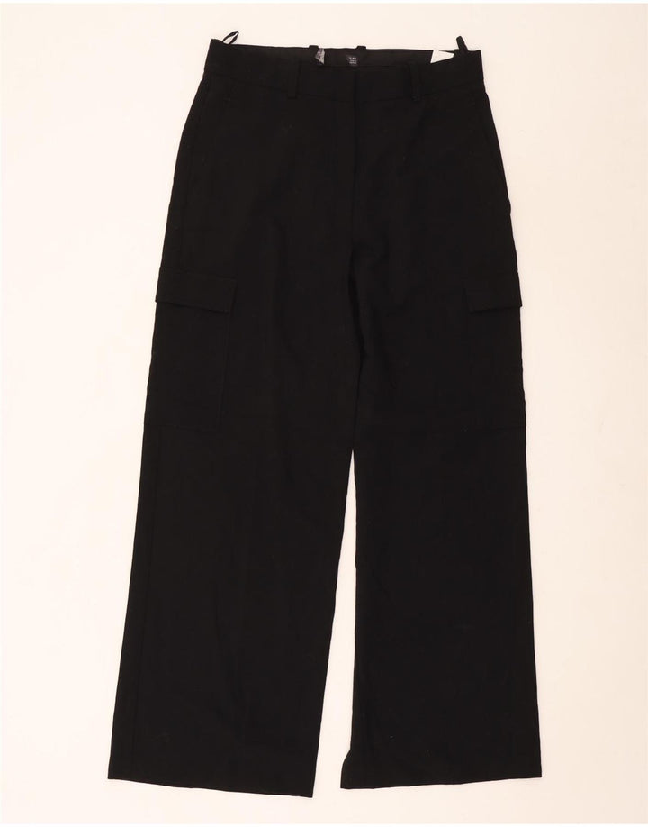 Marks & Spencer Γυναικείο ίσιο παντελόνι Cargo UK 12 Medium W30 L30 Μαύρο