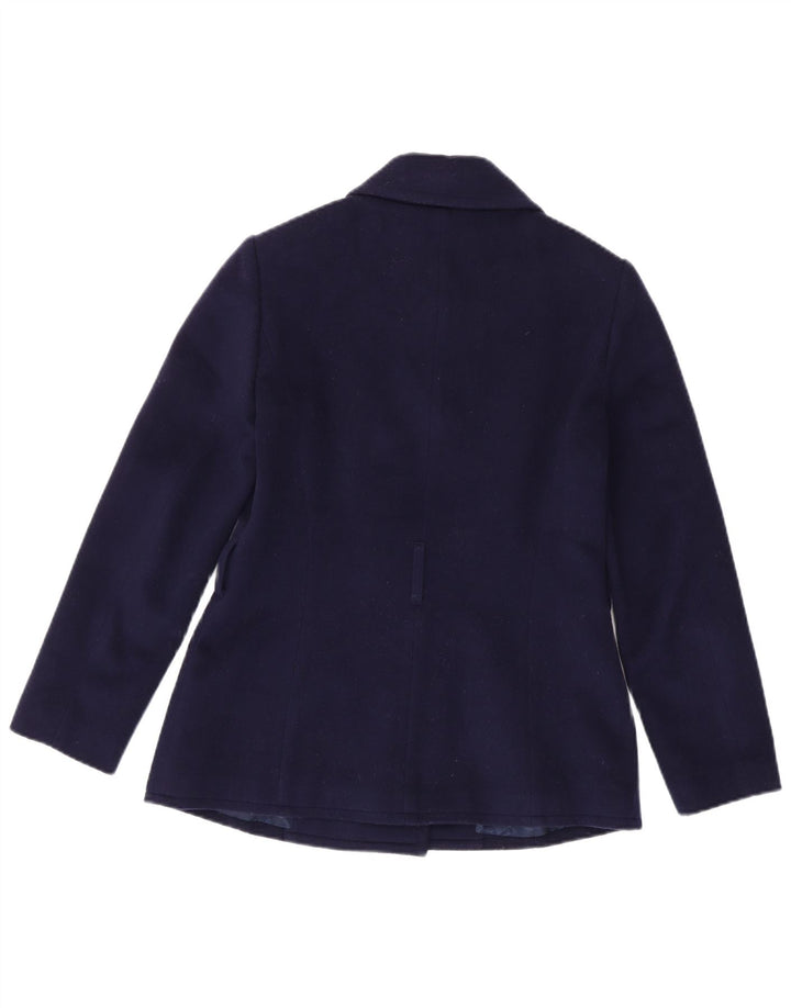 Brooks Brothers Γυναικείο παλτό μπιζελιού US 2 XS Navy Blue Wool