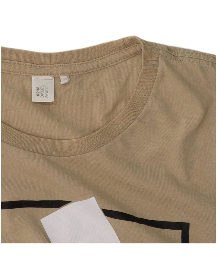 Ανδρικό γραφικό T-Shirt Adidas Top Large Beige