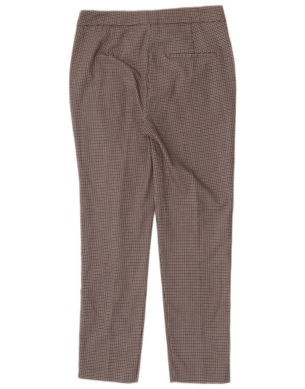 Zara Γυναικείο λεπτό παντελόνι Chino Medium W28 L27 Γκρι πολυεστέρας Houndstooth