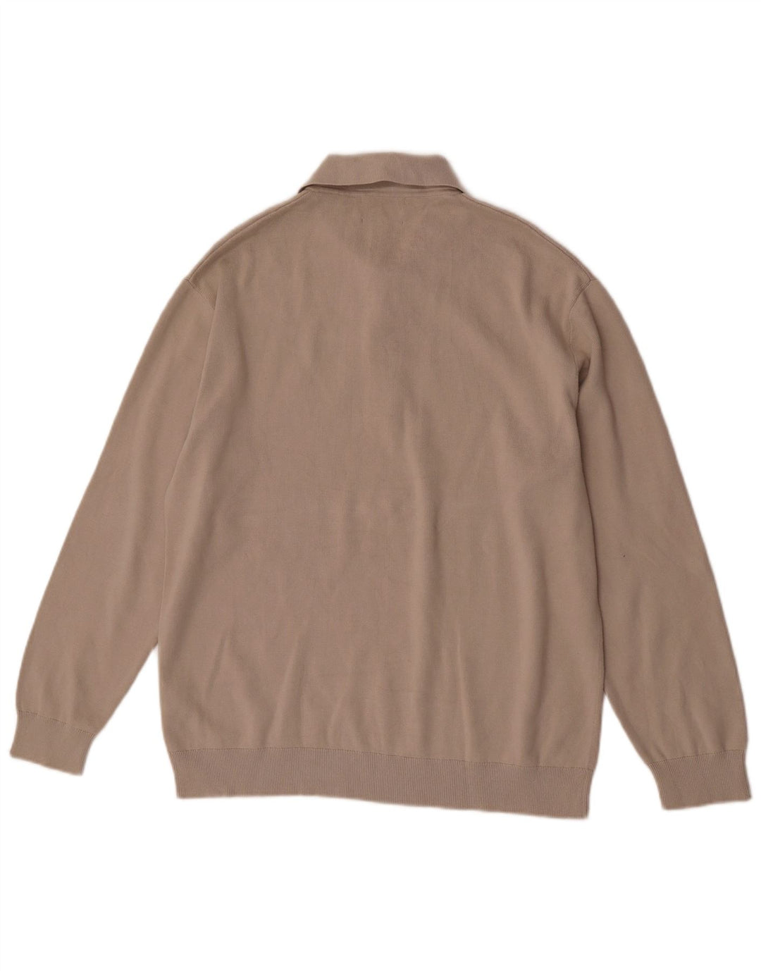 Ανδρικό πουλόβερ Cos Relaxed Polo Neck Jumper Βαμβακερό μεσαίο μπεζ