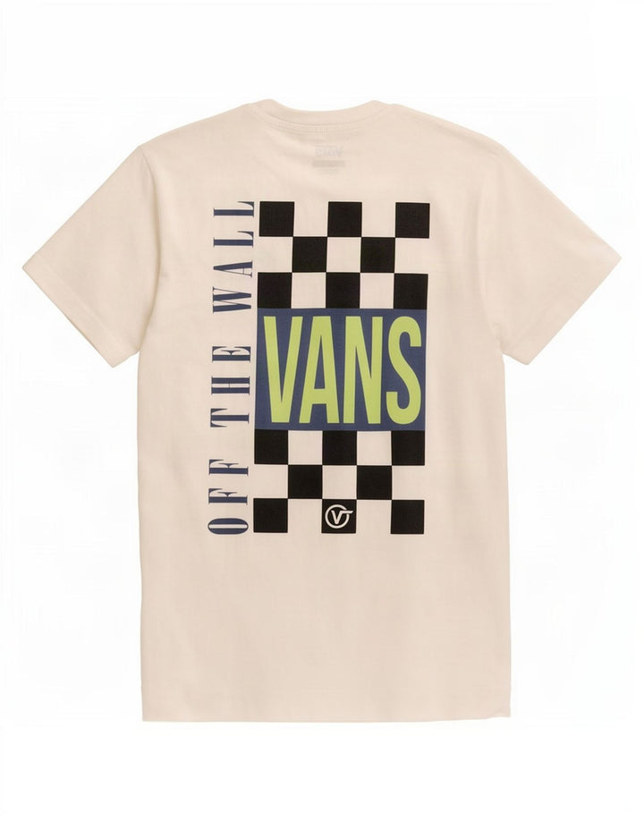 Ανδρικό γραφικό T-Shirt Vans Top Μικρό λευκό βαμβακερό
