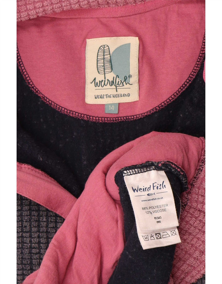 Weird Fish Γυναικείο Fleece Jacket UK 14 Large Grey Polyester