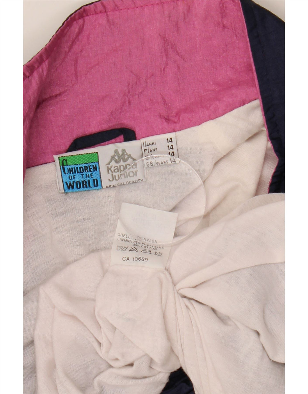 KAPPA Boys Graphic αθλητική φόρμα μπουφάν 13-14 ετών Navy Blue Colorblock