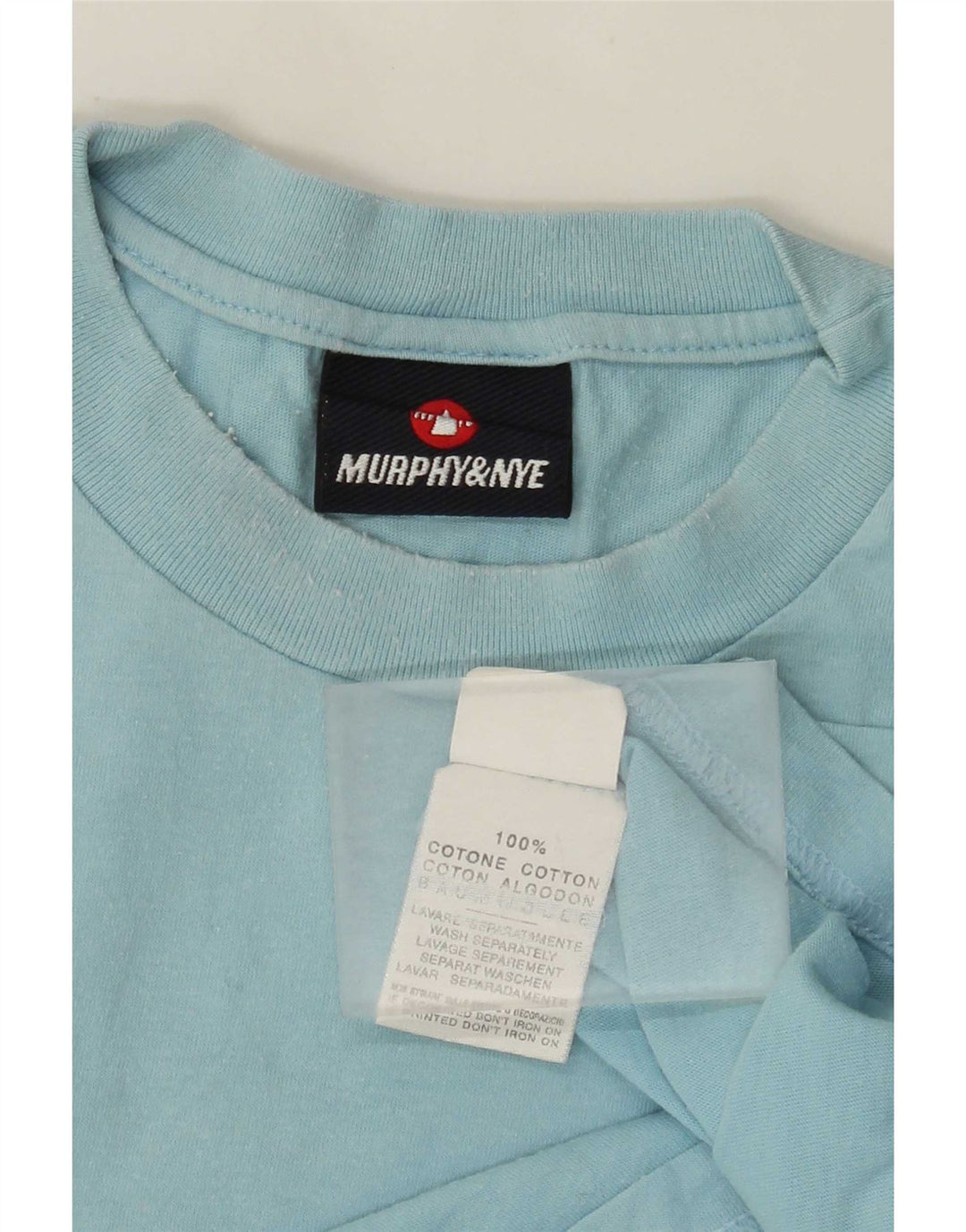 Ανδρικό γραφικό T-Shirt Murphy & Nye Top μεγάλο μπλε βαμβακερό