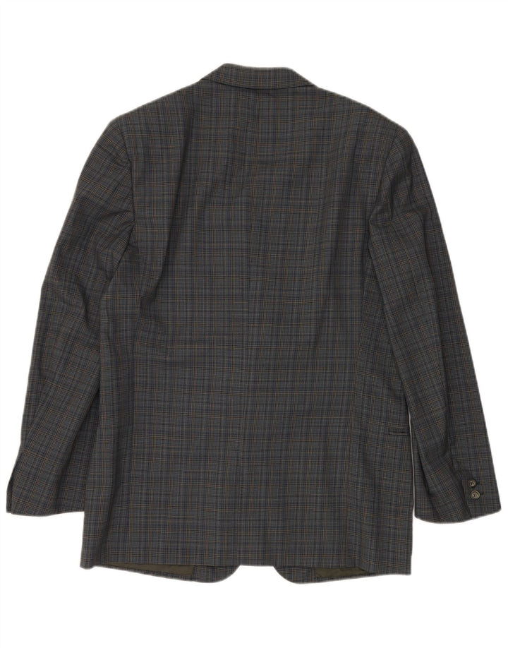 VALENTINO Ανδρικό σακάκι σακάκι με 2 κουμπιά IT 50 Μεγάλο Μπλε Βισκόζη