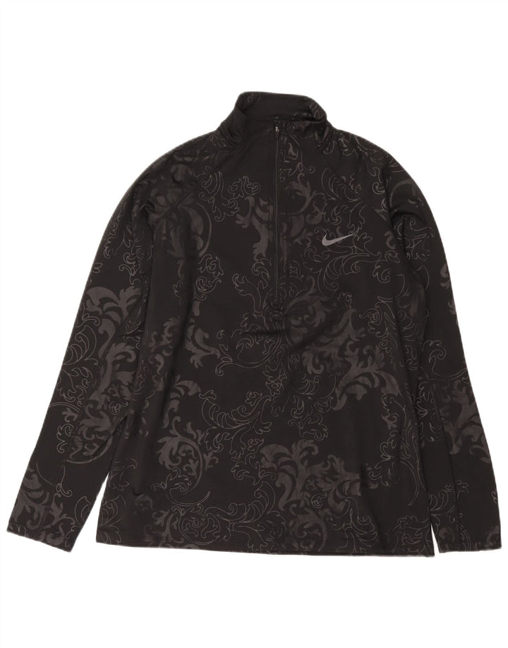 Γυναικεία φόρμα πουλόβερ με φερμουάρ NIKE Dri Fit Top UK 18 XL Black Paisley