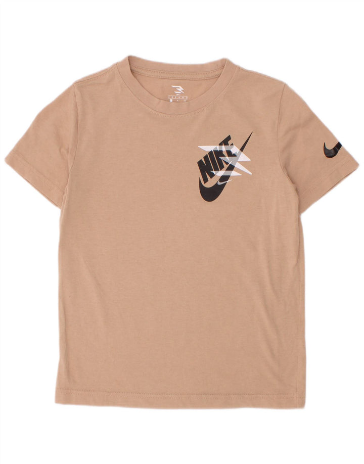 Μπλουζάκι Nike Boys Graphic T-shirt 8-9 ετών μικρό μπεζ