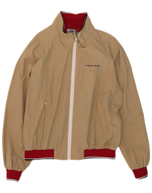 Ανδρικό μπουφάν βροχής North Sails UK 42 XL Beige Colourblock Nylon