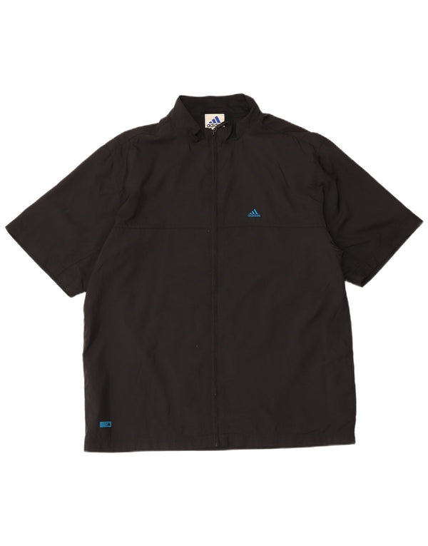 Ανδρική αθλητική φόρμα με κοντό μανίκι Adidas Top Jacket Μικρό μαύρο πολυεστέρα