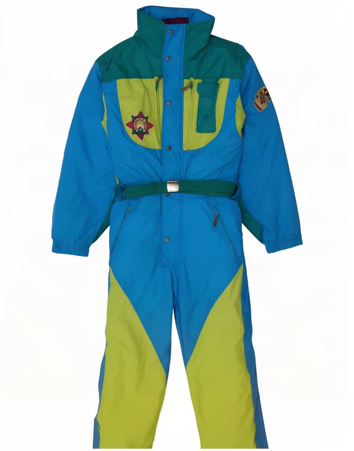 Vintage ανδρική φόρμα σκι IT 48 Medium Blue Colorblock Nylon