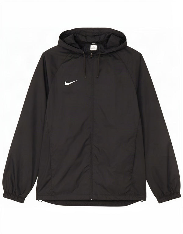 Ανδρική φόρμα αθλητικής φόρμας Nike με κουκούλα, γραφικό μπουφάν Small Black Nylon Sports