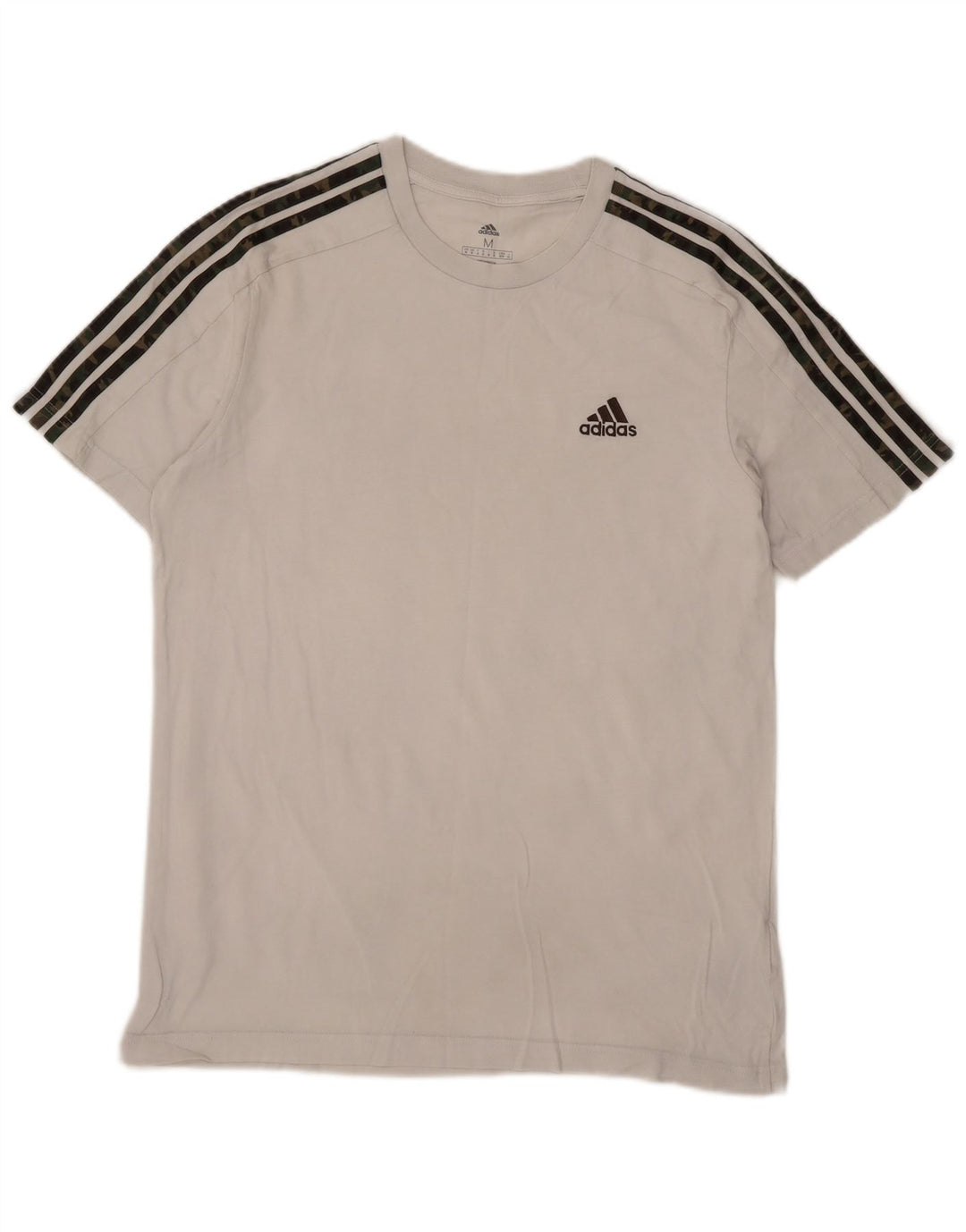 Ανδρικό T-Shirt Adidas Τοπ μεσαίο λευκό βαμβακερό