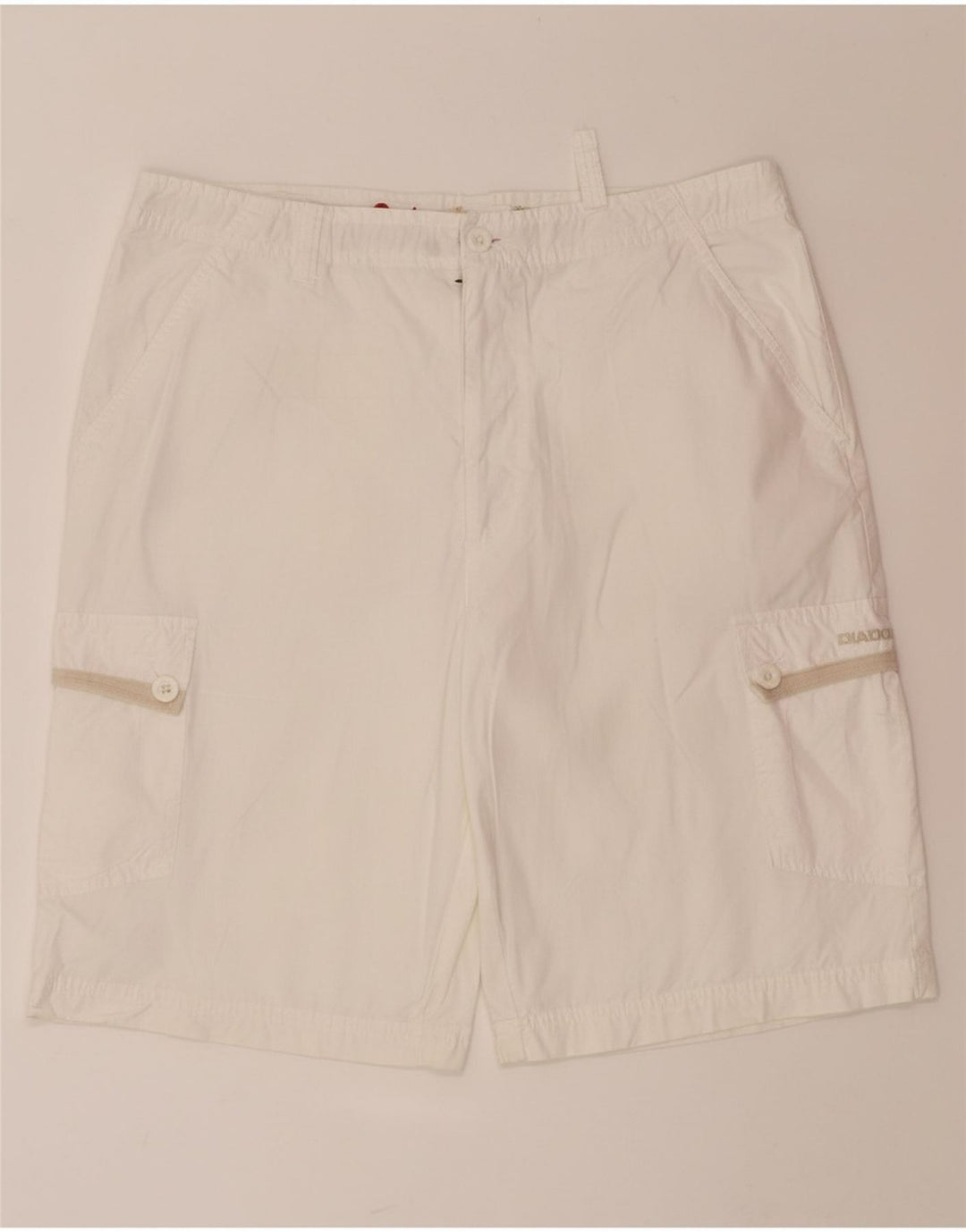 DIADORA Mens Cargo Shorts IT 46 Small W36  White
