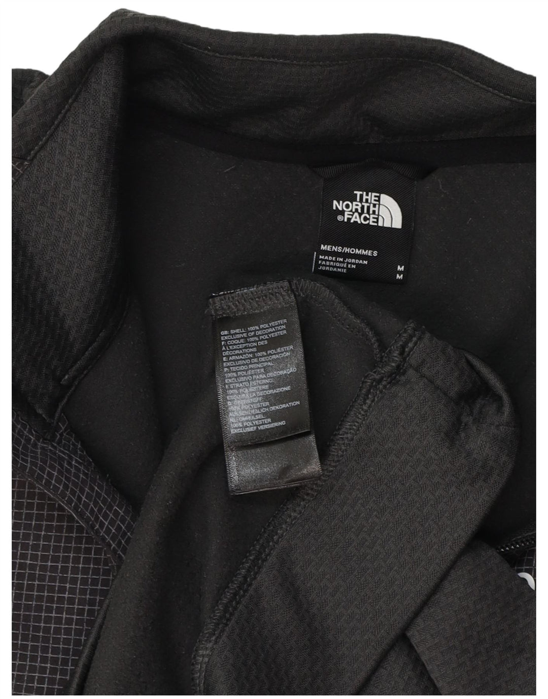 THE NORTH FACE Ανδρικό φούτερ με φερμουάρ, μεσαίο γκρι, τσεκ πολυεστέρα