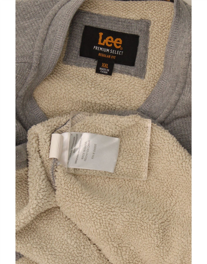 Ανδρικό φούτερ Lee Regular Fit Jumper 2XL Γκρι βαμβακερό