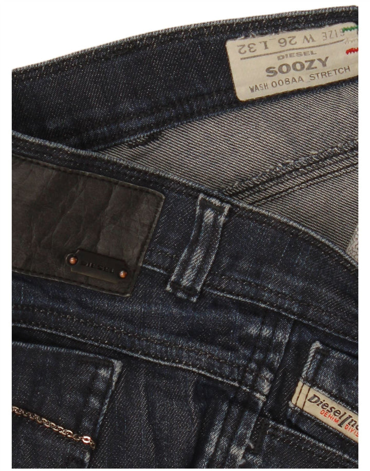 Γυναικεία Diesel Soozy Bootcut Jeans W26 L32 Navy Blue Cotton