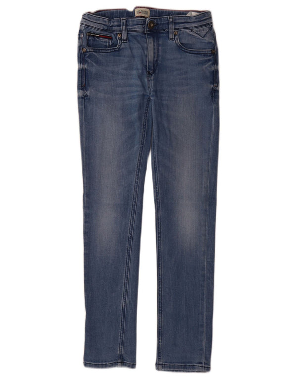 Tommy Hilfiger Boys Skinny Jeans 9-10 ετών W24 L27 Μπλε βαμβακερό