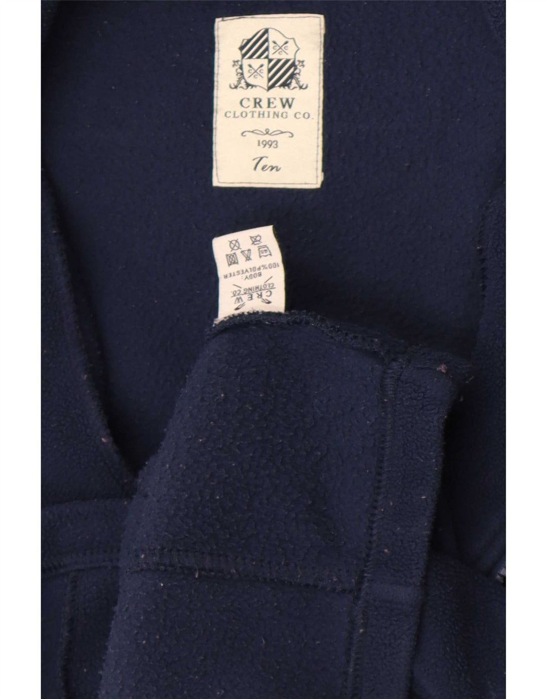 Crew Clothing Γυναικείο Fleece Jacket UK 10 Small Navy Blue Polyester