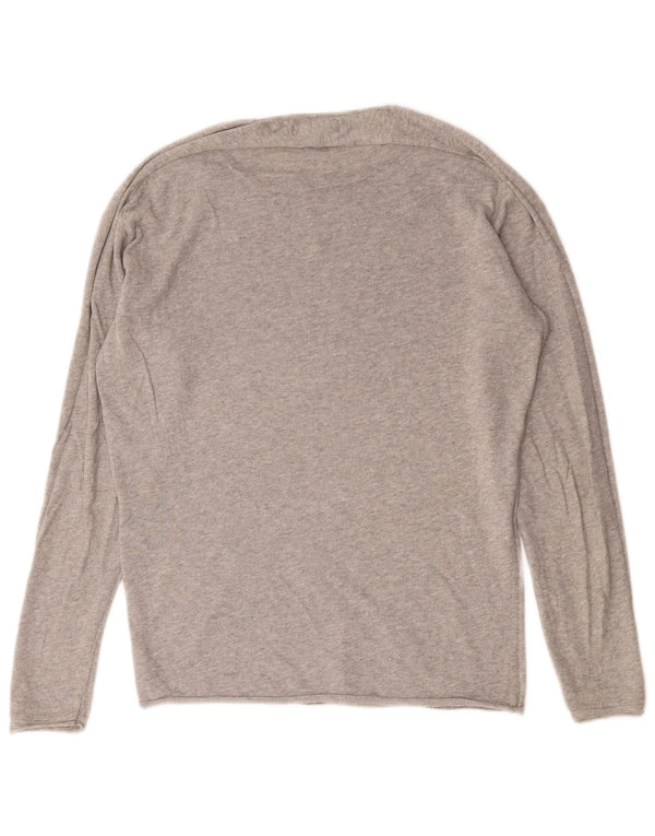 Ανδρικό πουλόβερ Zara Boat Neck Jumper Small Grey Flecked