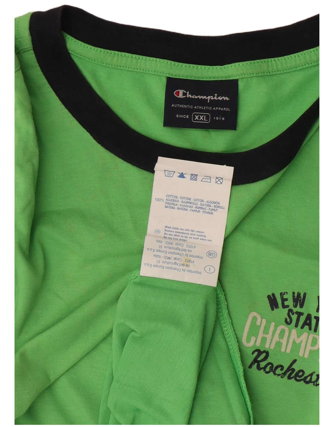 Ανδρικό T-Shirt Champion Top 2XL Πράσινο βαμβακερό