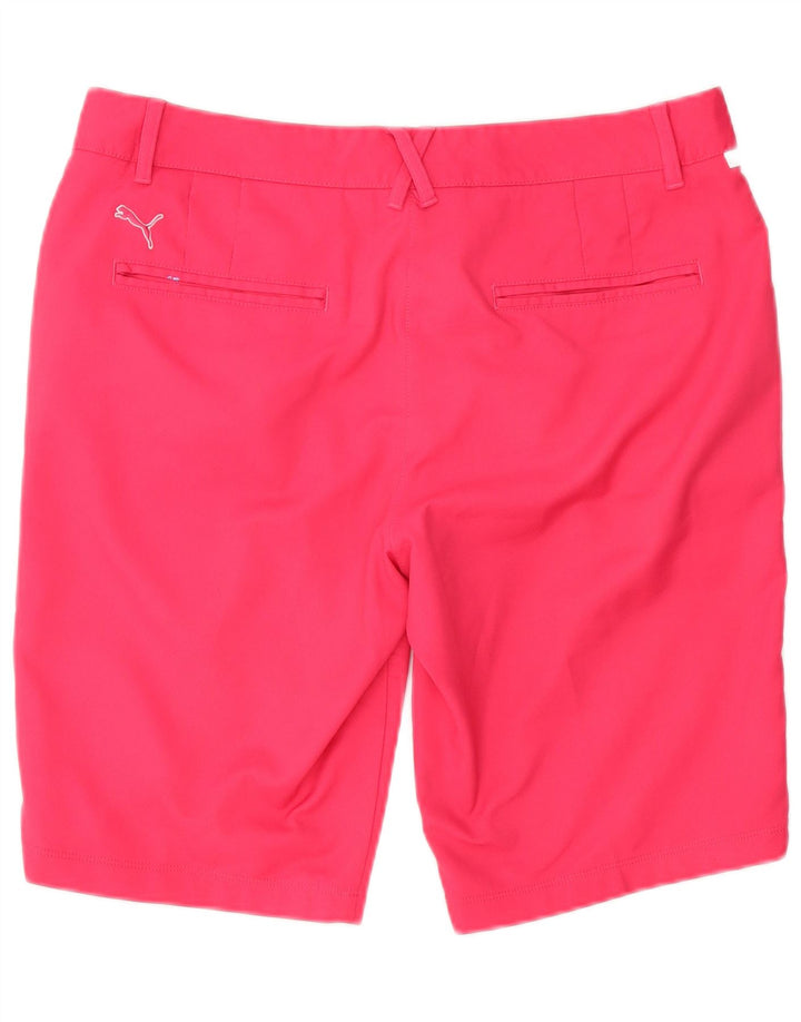 Puma Γυναικείο Σορτς Chino UK 14 Μεγάλο W34 Ροζ Πολυεστέρας