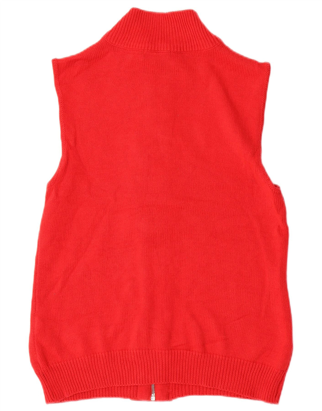 CHAPS Γυναικείο αμάνικο πουλόβερ ζακέτα UK 16 μεγάλο κόκκινο βαμβακερό