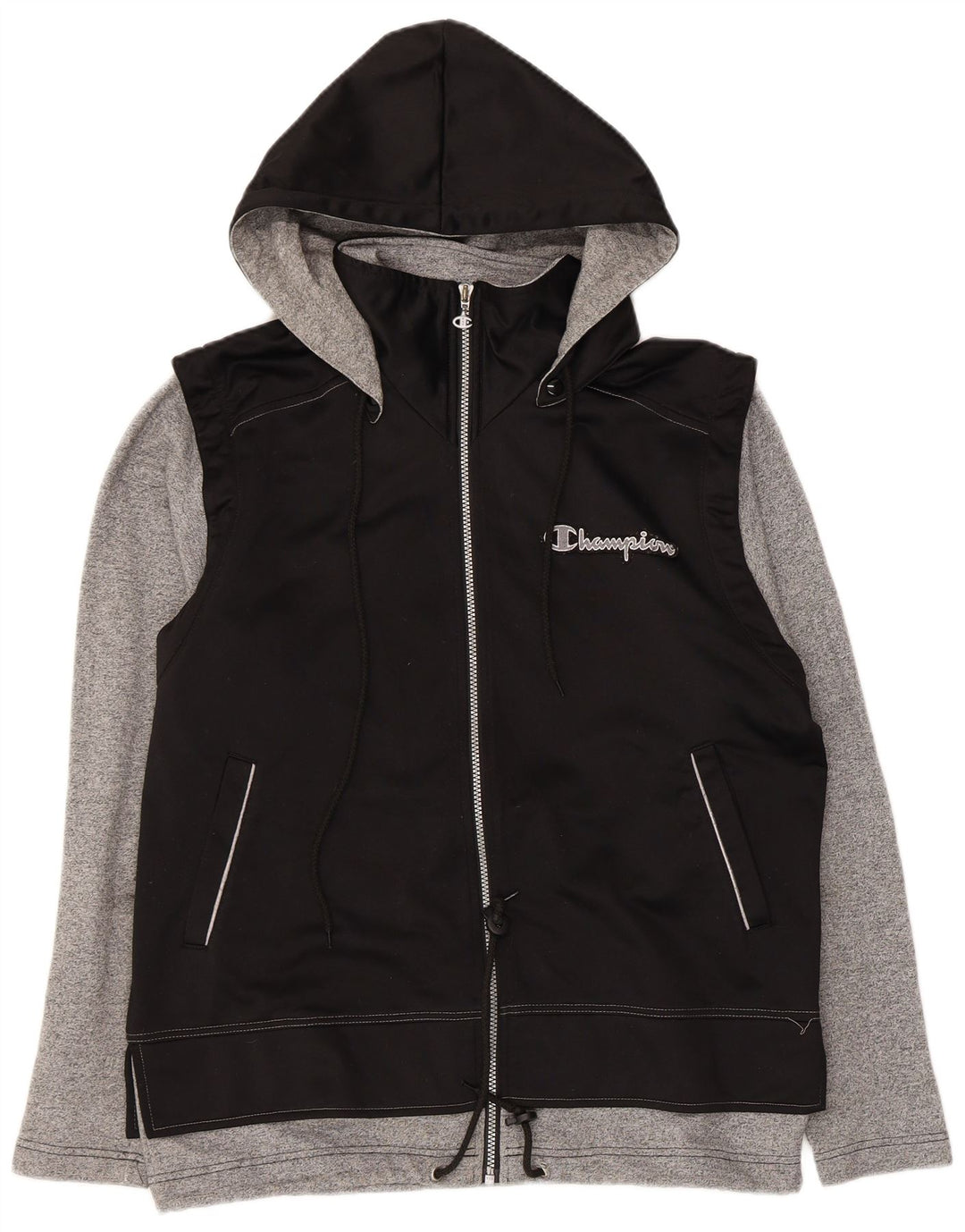 Ανδρική φόρμα με κουκούλα Champion Top Jacket Small Black Colourblock Polyester