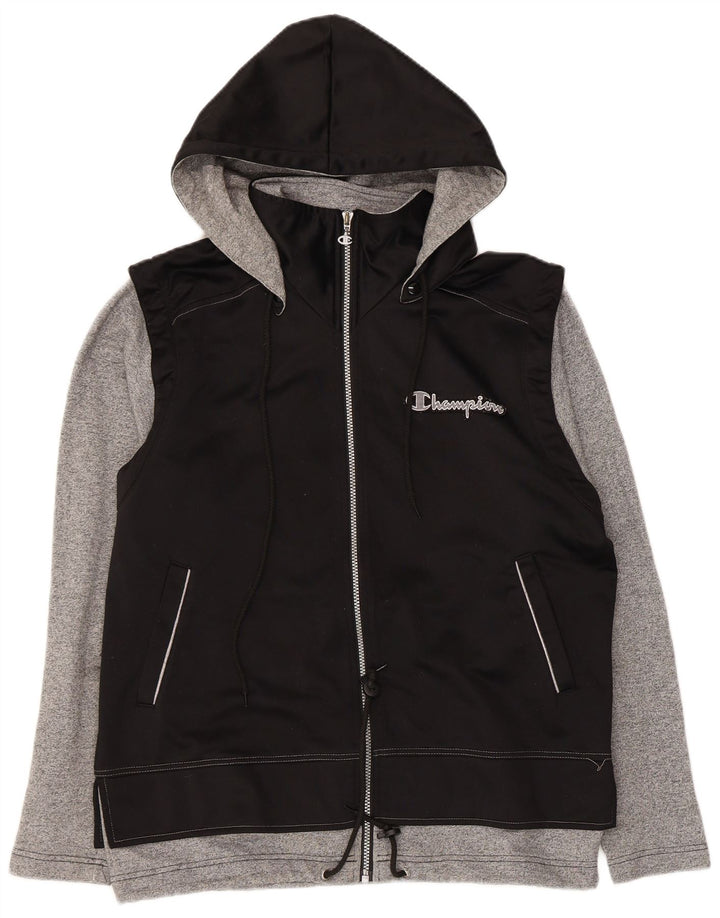 Ανδρική φόρμα με κουκούλα Champion Top Jacket Small Black Colourblock Polyester