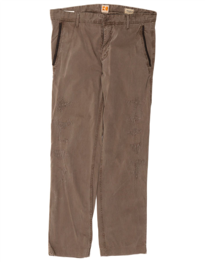 Ανδρικό παντελόνι Chino HUGO BOSS IT 48 Medium W32 L31 Brown