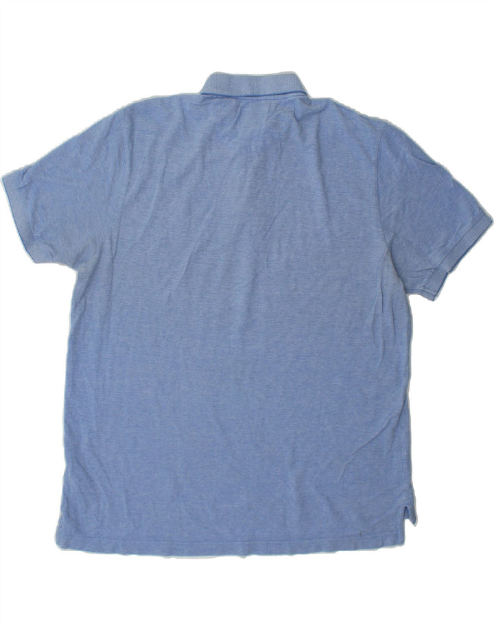 CHAPS Mens Polo Shirt Large Blue Cotton Vintage Chaps and Second-Hand Chaps from Messina Hembry 