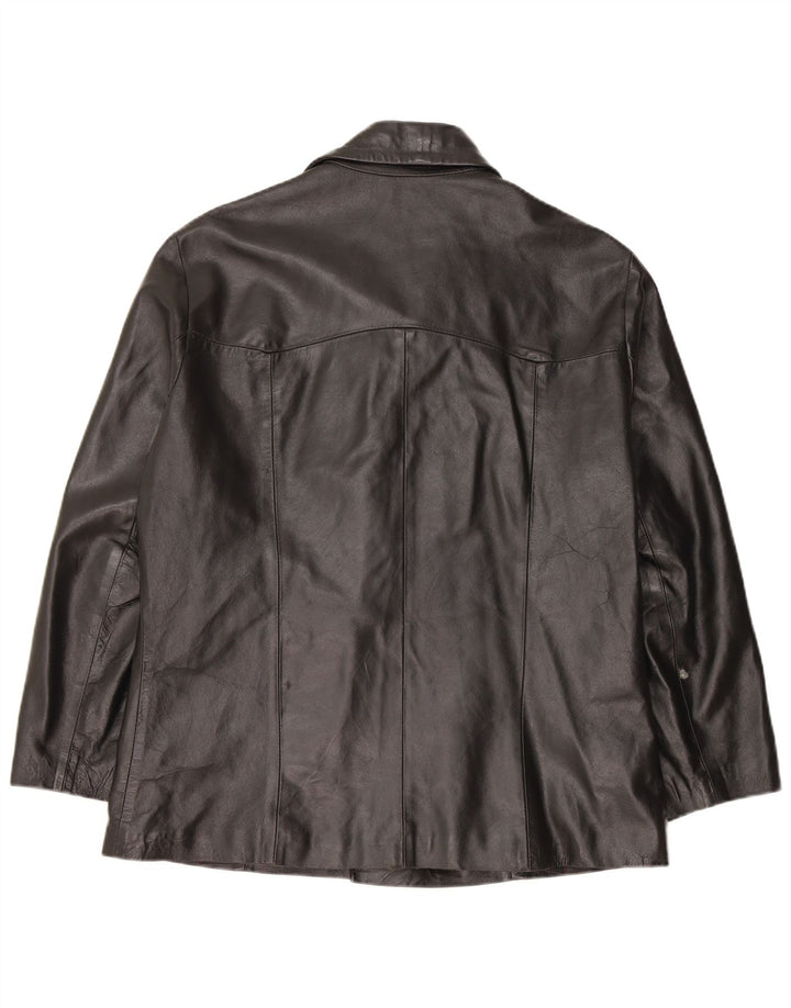 Ανδρικό δερμάτινο μπουφάν Mitici Anni UK 38 Medium Black Leather