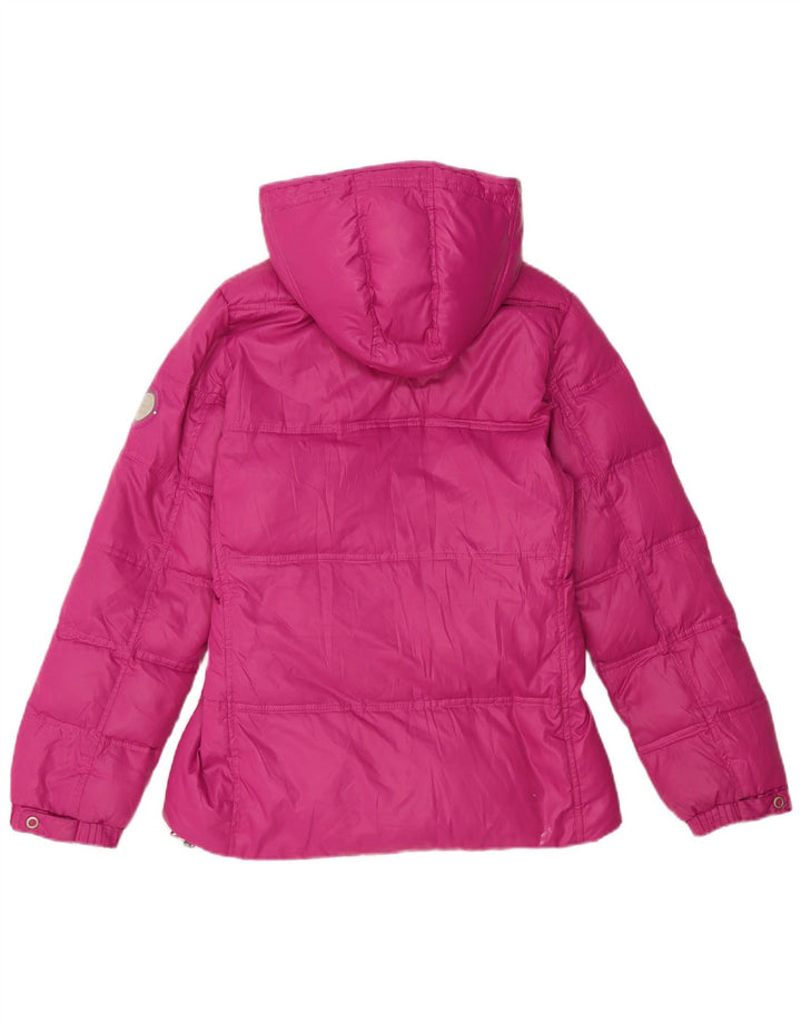 Champion Girls Hooded Jacket 11-12 Years Pink Polyester