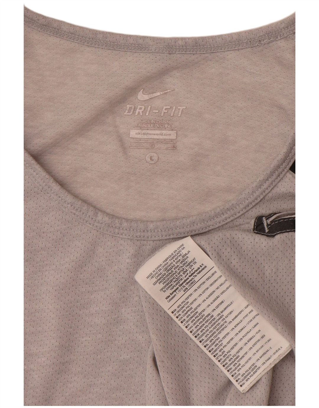 Ανδρικό γιλέκο Nike Dri Fit Top Large Grey Colourblock Πολυεστέρας