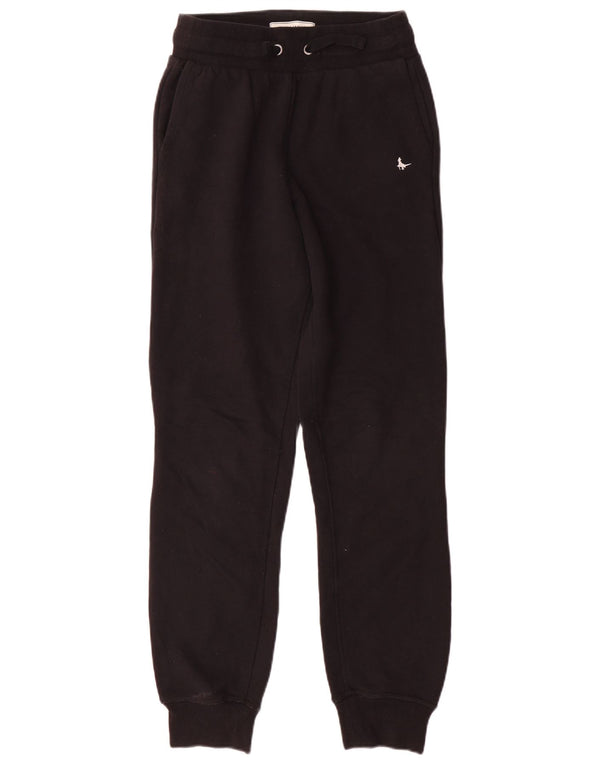 Jack Wills Γυναικεία αθλητική φόρμα παντελόνι Joggers UK 8 Small Black Cotton