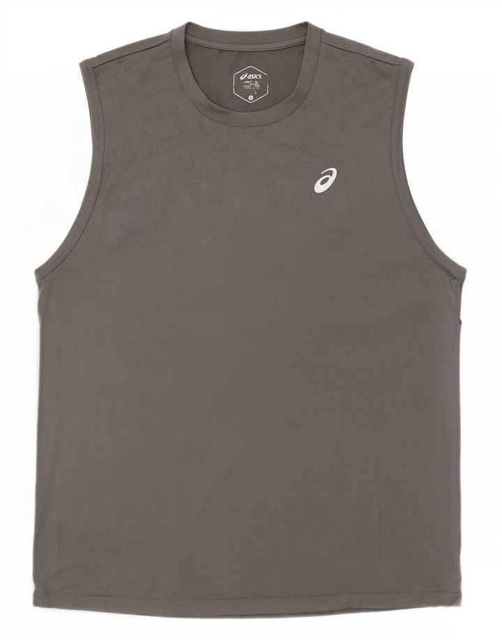 Ανδρικό γραφικό γιλέκο Asics Top Large Grey Polyester